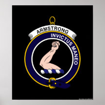 Armstrong - le clan Crest Posters