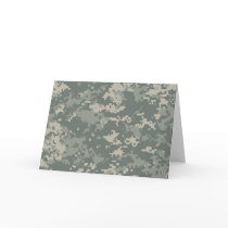 Army ACU Camouflage Greeting Card