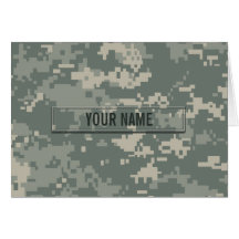 Army ACU Camouflage (Customizable) Greeting Cards