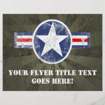 Army Air Corps Vintage Flyer Design