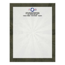 Army Air Corps Vintage Letterhead