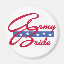 Army Bride T-shirts and Gifts Fridge Magnets