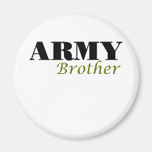 Army Brother (cursive) Fridge Magnets
