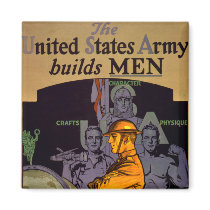 Army Builds MEN Fridge Magnet