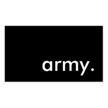 army. business card templates