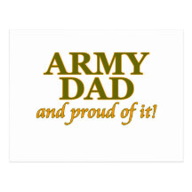 Army Dad and Proud of It Postcards