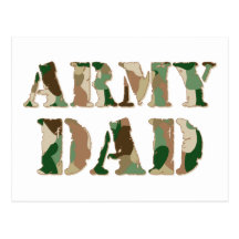 Army Dad camo Postcard