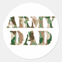 Army Dad camo Sticker