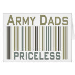 Army Dads Priceless Bar Code Cards