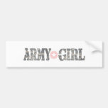 ARmy Girl Camo Bumper Stickers
