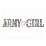 ARmy Girl Camo Postcard