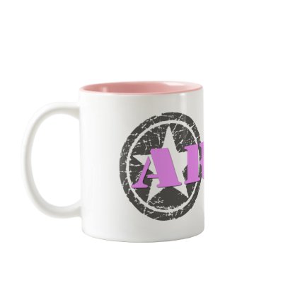 Army Girl Pink with Star Coffee Mug by DaddysLittleTrooper