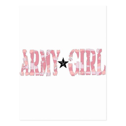 Army Girl Post Card
