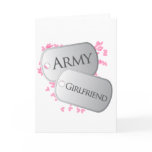 Army Girlfriend Dog Tags Cards