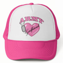 Army Girlfriend Pink Heart N Dog Tag Mesh Hats