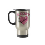 Army Girlfriend Pink Heart N Dog Tag Mug