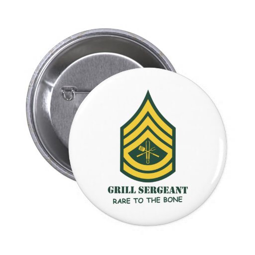 Army Grill Sergeant Button