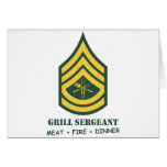 Army Grill Sergeant cards