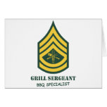 Army Grill Sergeant cards