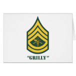 Army Grill Sergeant Greeting Cards