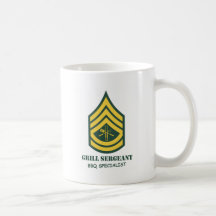 Army Grill Sergeant Coffee Mugs