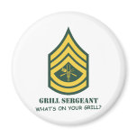 Army Grill Sergeant Refrigerator Magnets
