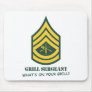 Army Grill Sergeant Mouse Pad