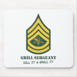 Army Grill Sergeant mousepads