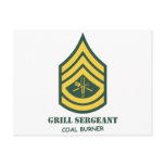 Army Grill Sergeant postcards