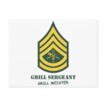Army Grill Sergeant postcards