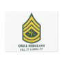 Army Grill Sergeant Postcards