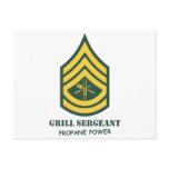 Army Grill Sergeant postcards
