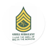 Army Grill Sergeant stickers