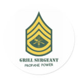 Army Grill Sergeant stickers