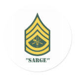Army Grill Sergeant stickers