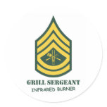 Army Grill Sergeant stickers