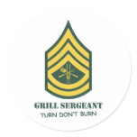 Army Grill Sergeant stickers