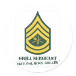 Army Grill Sergeant stickers