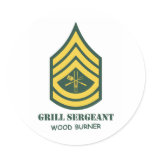 Army Grill Sergeant stickers
