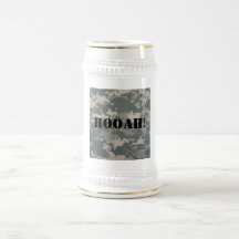 ARMY HOOAH! BEER STEIN MUG