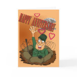 Army Man waiving Happy Anniversary Greeting Cards
