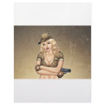 Army, Military Pin-up Good Girl by Al Rio Art Letterhead Design