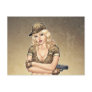Army, Military Pin-up Good Girl by Al Rio Art Post Cards