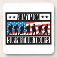 ARMY MOM BEVERAGE COASTERS
