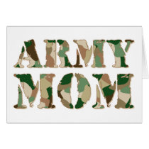 Army Mom camo Card