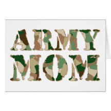 Army Mom camo Card