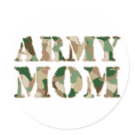 Army Mom camo stickers