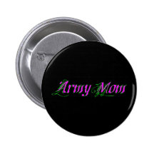 Army Mom - Fancy Button