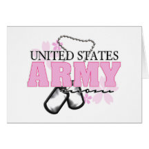 Army Mom flowers Cards