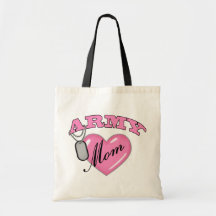 Army Mom Heart N Dog Tag Bag